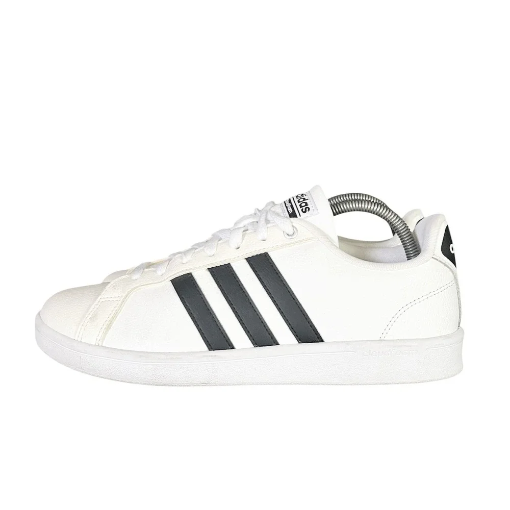 Adidas Cloudfoam Advantage Mens White Black Sneakers AW4294‎ Size 9